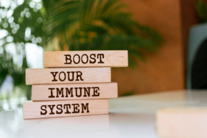 Immune support Results RNA Wooden blocks with words 'Boost Your Immune System'.